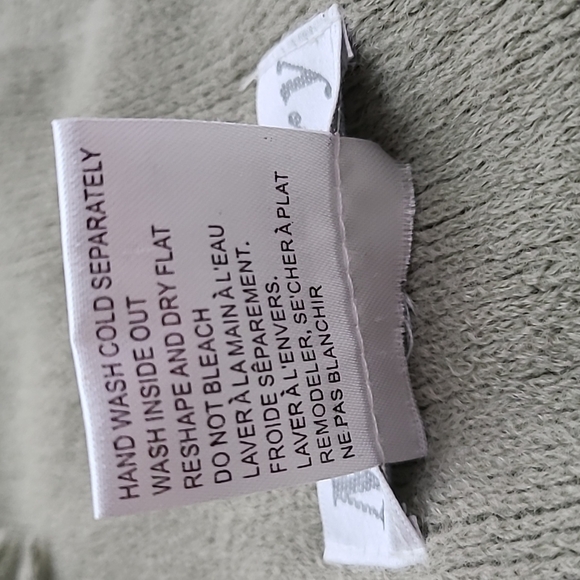 Mulberry Knit Moss-Coloured Open Front  Fringed Shawl Wrap Cape - Picture 6 of 6